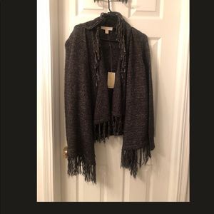 Michael Kors
Black Derby Open Fringe Cardigan